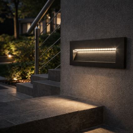 Rabalux - LED Außenwandleuchte LED/6W/230V IP65 schwarz