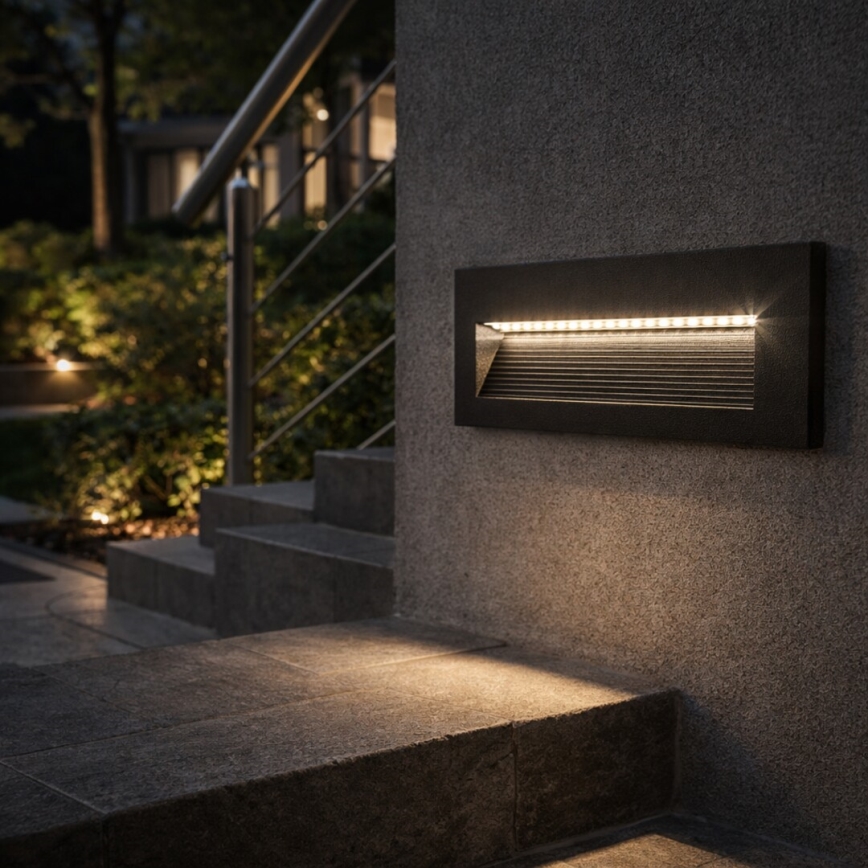 Rabalux - LED Außenwandleuchte LED/6W/230V IP65 schwarz