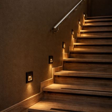 Rabalux - LED-Treppenleuchte LED/1W/230V 3000/4500/6500K schwarz