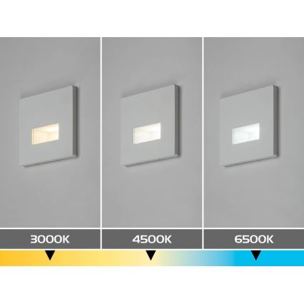 Rabalux - LED-Treppenleuchte LED/1W/230V 3000/4500/6500K weiß