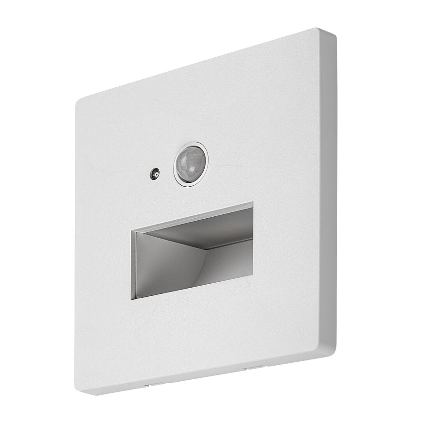 Rabalux - LED-Treppenleuchte mit Bewegungs- und Dämmerungssensor LED/1W/230V 3000/4500/6500K weiß