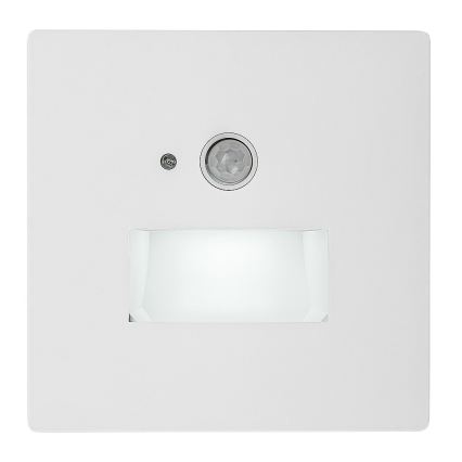 Rabalux - LED-Treppenleuchte mit Bewegungs- und Dämmerungssensor LED/1W/230V 3000/4500/6500K weiß