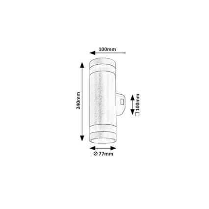 Rabalux - LED Außenwandleuchte LED/16W/230V IP65 braun
