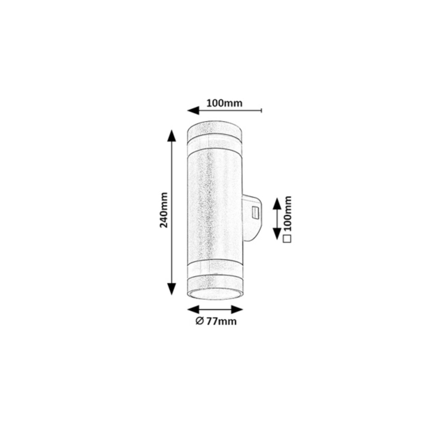 Rabalux - LED Außenwandleuchte LED/16W/230V IP65 braun