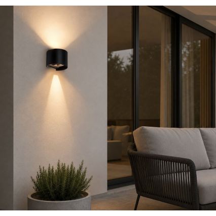 Rabalux - LED Außenwandleuchte LED/5W/230V 2700/4000/6500K IP54 schwarz