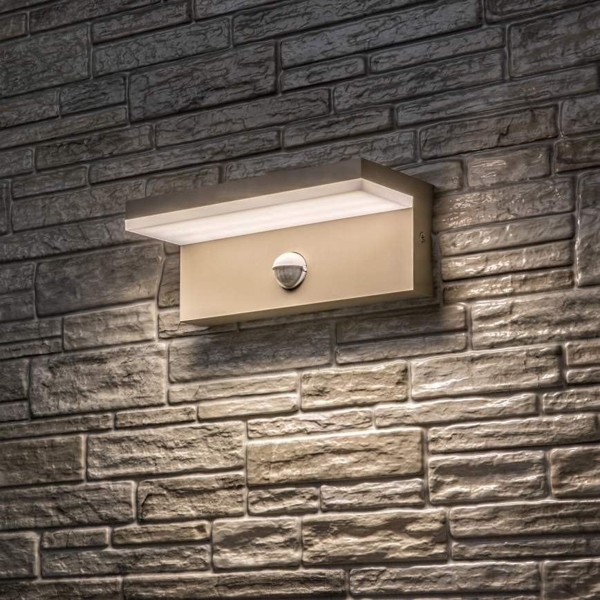Rabalux - LED Außenwandleuchte mit Sensor LED/9W/230V IP54 beige
