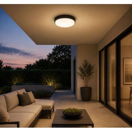 Rabalux - LED Außen-Deckenleuchte LED/14W/230V IP54 schwarz