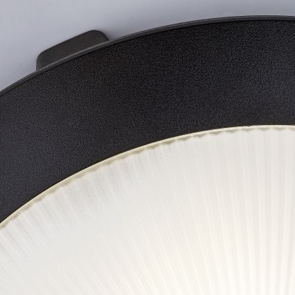 Rabalux - Außen-Deckenleuchte mit Bewegungsmelder 1xE27/9W/230V IP65 Ø 30 cm schwarz
