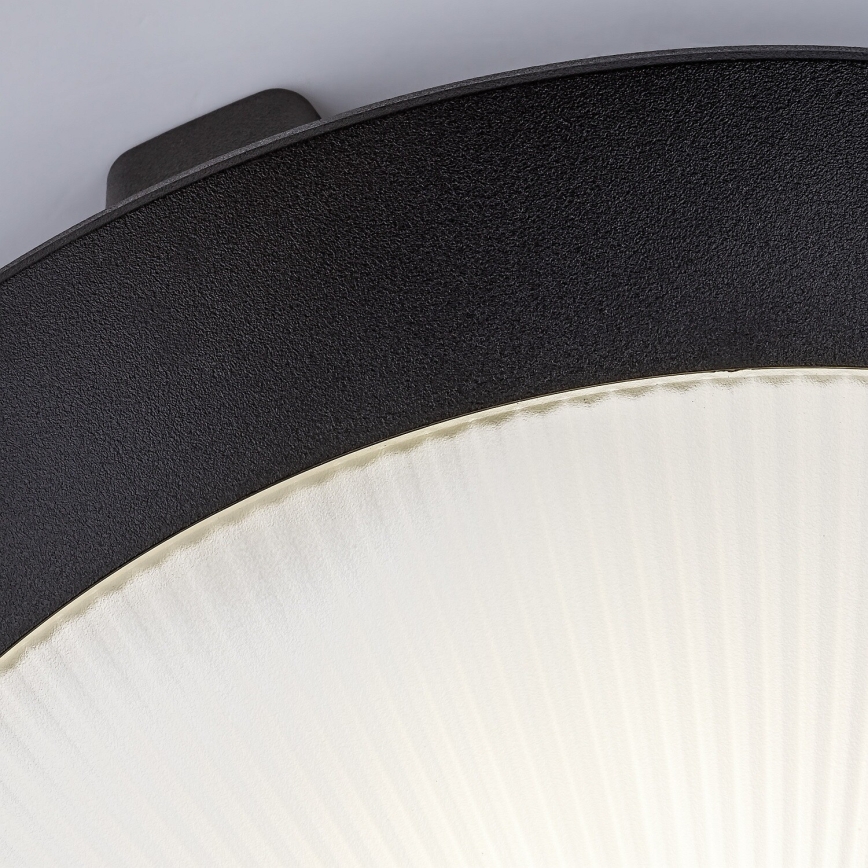 Rabalux - Außen-Deckenleuchte mit Bewegungsmelder 1xE27/9W/230V IP65 Ø 30 cm schwarz