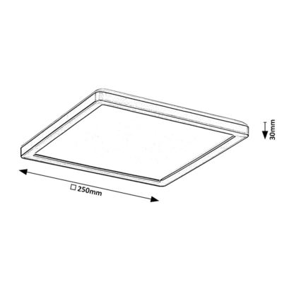 Rabalux - Dimmbare LED-Deckenleuchte für Außenbereiche LED/15W/230V Wi-Fi Tuya 2700-6500K IP44 + Fernbedienung