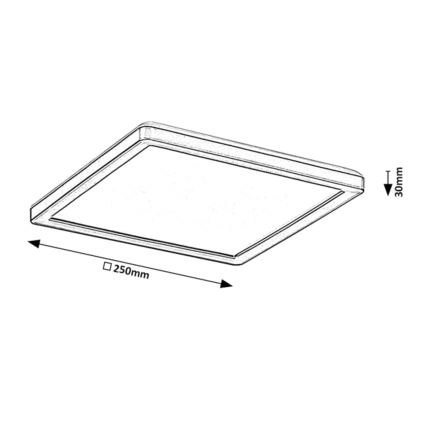 Rabalux - Dimmbare LED-Deckenleuchte für Außenbereiche LED/15W/230V Wi-Fi Tuya 2700-6500K IP44 + Fernbedienung