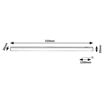 Rabalux - LED-Küchenunterbauleuchte LED/4W/230V 4000K 31 cm