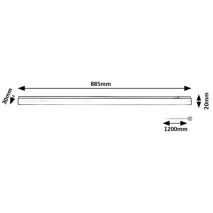 Rabalux - LED-Küchenunterbauleuchte LED/13W/230V 4000K 88 cm