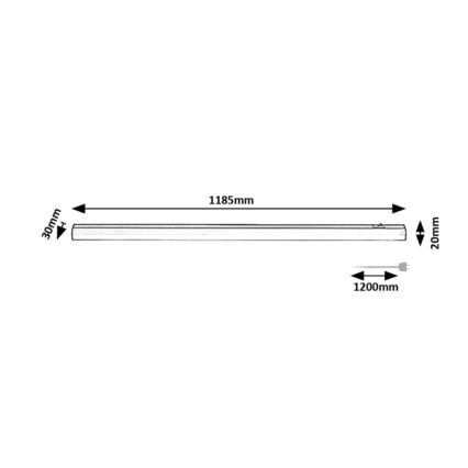 Rabalux - LED-Küchenunterbauleuchte LED/18W/230V 4000K 118 cm