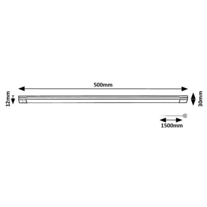 Rabalux - Dimmbare LED-Küchenunterbauleuchte mit Sensor LED/8W/230V 3000K 50 cm