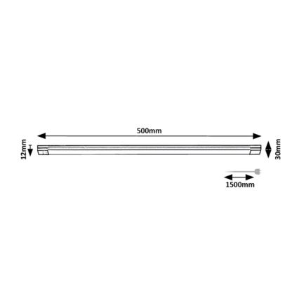 Rabalux - LED dimmbares Unterbauleuchte mit Sensor LED/8W/230V 3000K 50 cm