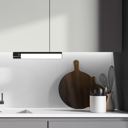 Rabalux - LED Unterbauleuchte mit Steckdose LED/17W/230V 4000K IP44 Schwarz 57 cm