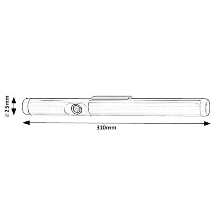 Rabalux - LED-Küchenunterbauleuchte mit Sensor LED/3W/3,7V 4000K 1800 mAh