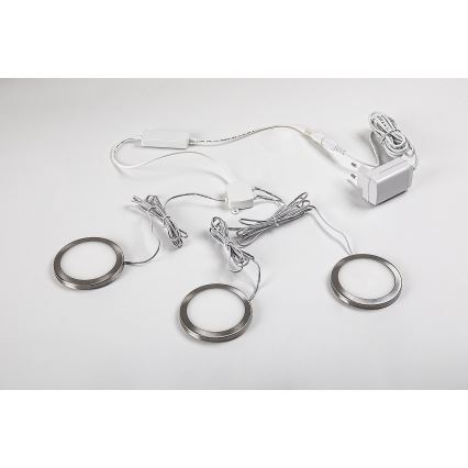Rabalux - Set 3x dimmbare LED-Schrankleuchten LED/1W/230V 4000K