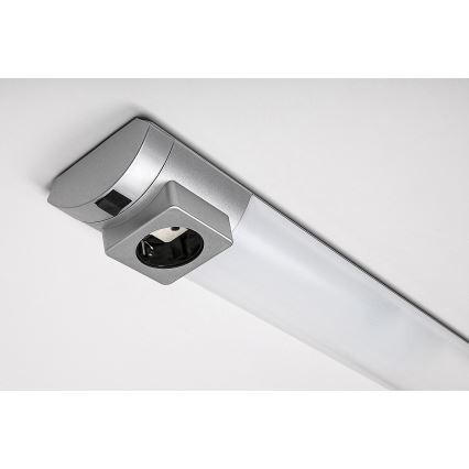 Rabalux - LED-Küchenunterbauleuchte mit Steckdose LED/5W/230V 4000K 45 cm matt Chrom