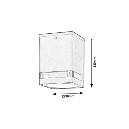 Rabalux - Outdoor spotlight 1xGU10/35W/230V square IP54