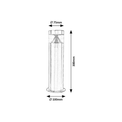 Rabalux - LED Außenlampe LED/7W/230V 30 cm IP54