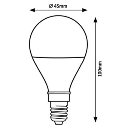 Rabalux - LED-Glühbirne G45 E14/2W/230V 3000K Energieklasse A