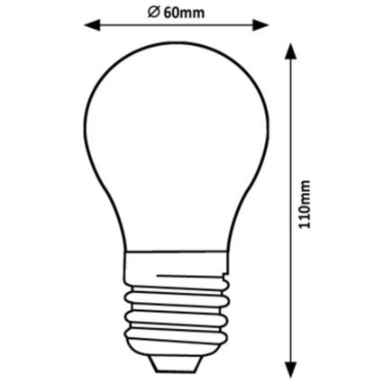 Rabalux - LED-Glühbirne A60 E27/7W/230V 3000K Energieklasse A