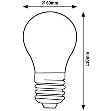 Rabalux - LED-Glühbirne A60 E27/7W/230V 4000K Energieklasse A