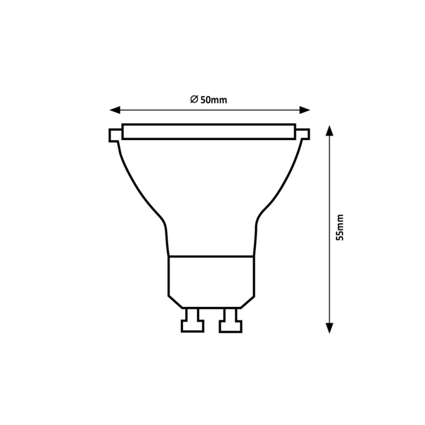 Rabalux - LED-Leuchtmittel GU10/5W/230V 4000K Energieeffizienzklasse A