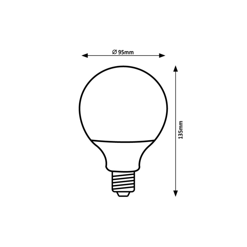 Rabalux - LED-Lampe SMD G95/15W/230V 4000K
