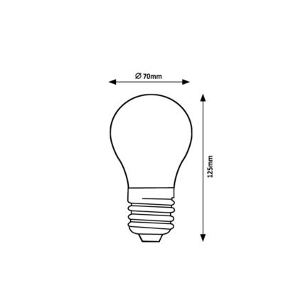 Rabalux - LED-Filament-Leuchtmittel A70 E27/18W/230V 3000K