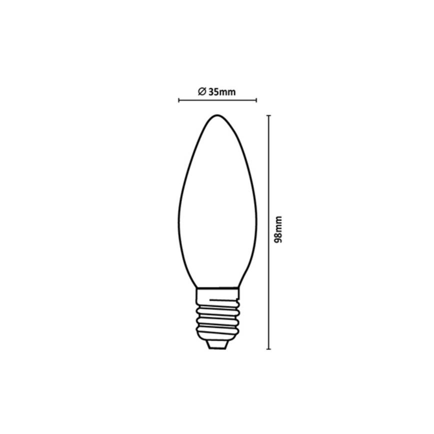 Rabalux - LED-Lampe FILAMENT C35 E14/4W/230V 4000K