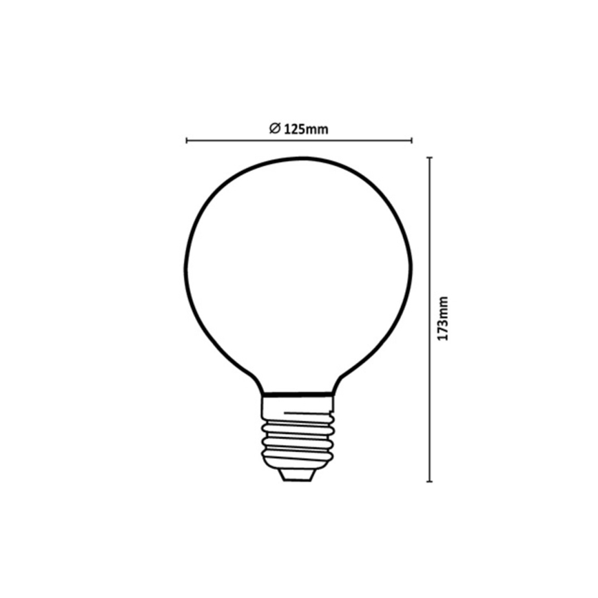 Rabalux - LED-Leuchtmittel FILAMENT G125 E27/6W/230V 4000K