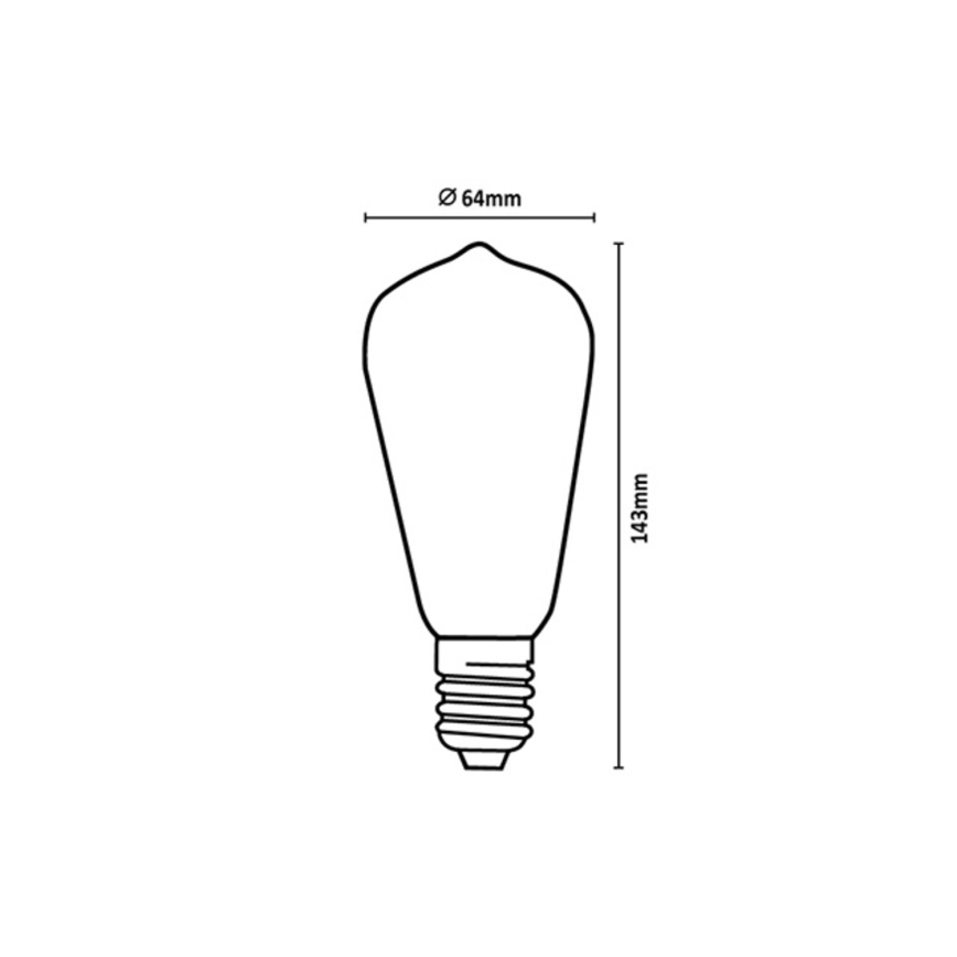 Rabalux - LED-Lampe FILAMENT ST64 E27/10W/230V 4000K