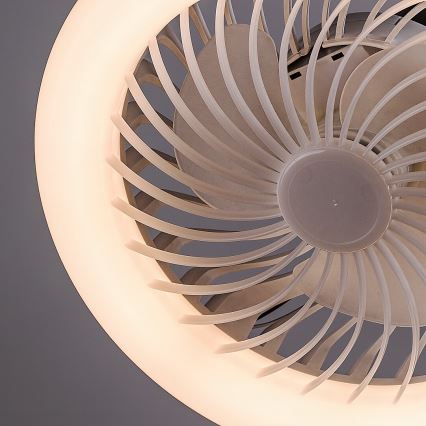 Rabalux - Dimmbares LED-Leuchtmittel mit Ventilator SMD E27/16W/230V 3000-6500K + Fernbedienung