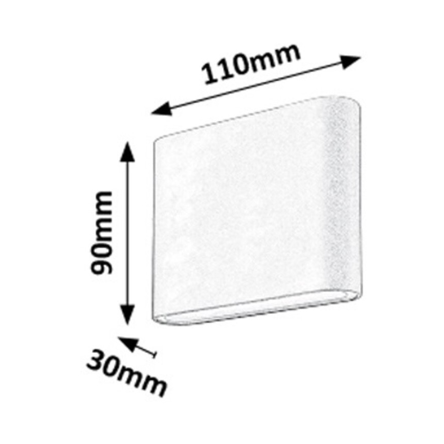 Rabalux - LED Auβen-Wandbeleuchtung 2xLED/3W/230V IP54 3000K