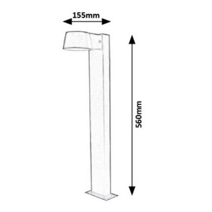 Rabalux 7954 - LED Auβenlampe GUYANA LED/5W/230V IP54 4000K