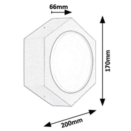 Rabalux - LED Auβen-Wandbeleuchtung LED/9W/230V IP54 680lm 3000K