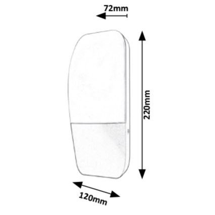 Rabalux - LED Auβen-Wandbeleuchtung LED/10W/230V IP65 800lm 4000K