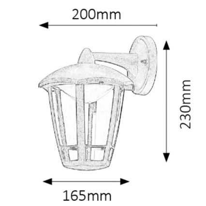 Rabalux - LED Außenbeleuchtung LED/8W/230V IP44