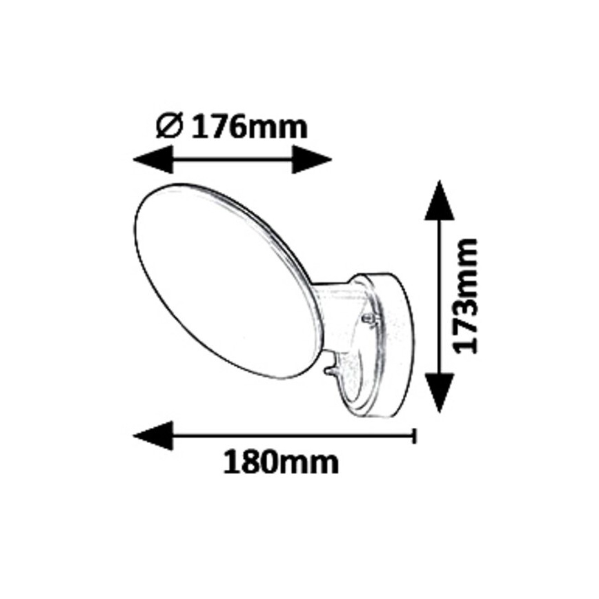 Rabalux 8134 - LED Auβen-Wandbeleuchtung VARNA LED/12W/230V IP54
