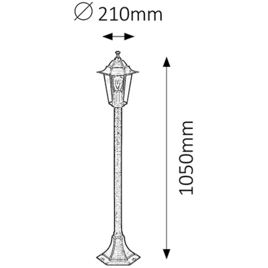 Rabalux - Außenleuchte 1xE27/60W/230V 105 cm