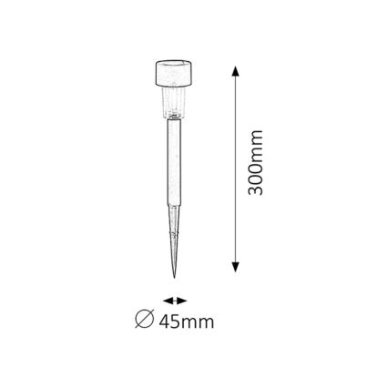 Rabalux - Solarleuchte LED/0,1W/1,2V IP44 40 mAh
