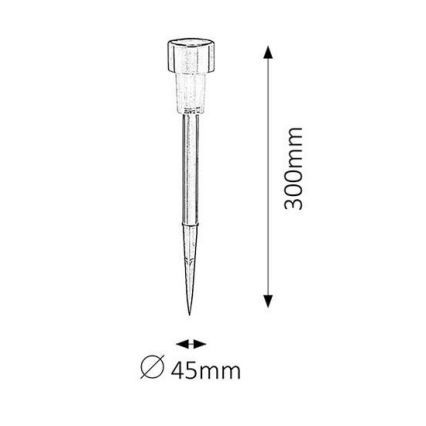 Rabalux - LED Solarleuchte 1xLED/0,1W/1xNi-MH 400 mAh IP44