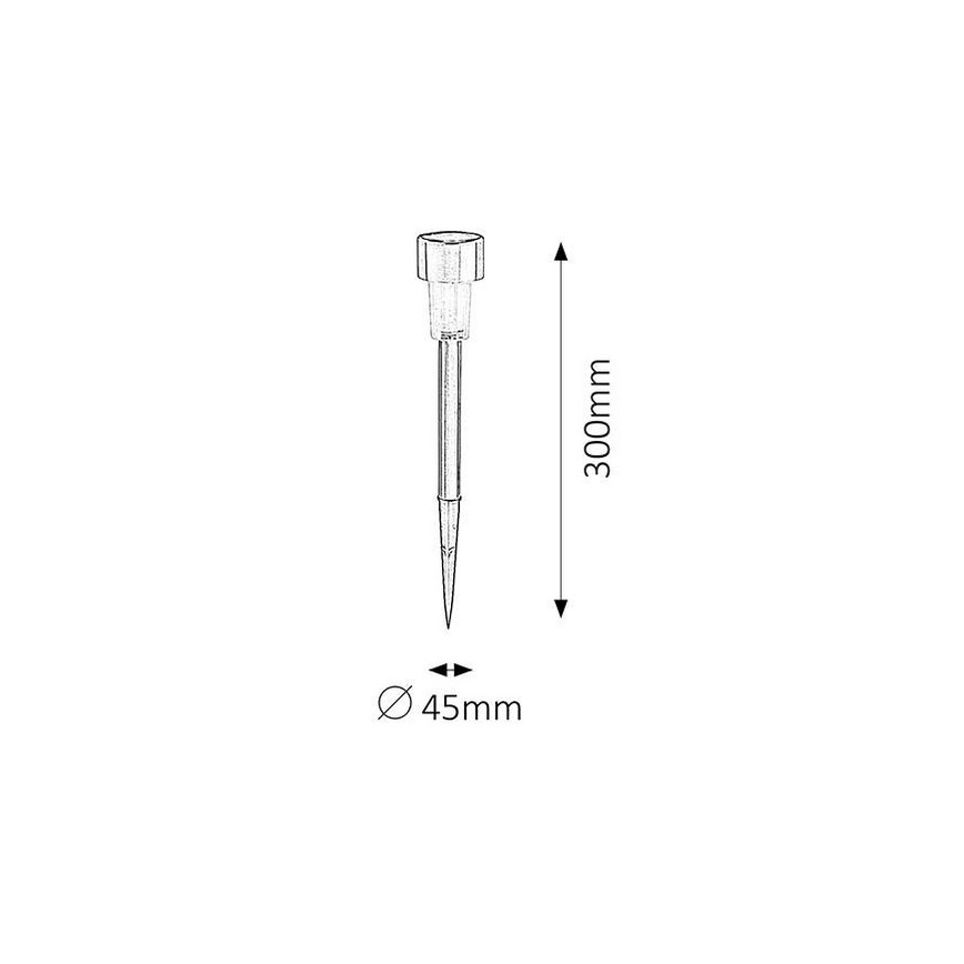 Rabalux - LED Solarleuchte 1xLED/0,1W/1xNi-MH 400 mAh IP44