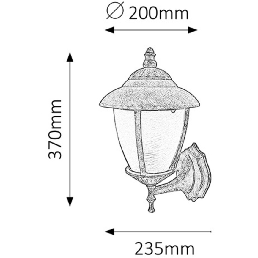 Rabalux - Außenwandleuchte 1xE27/60W/230V