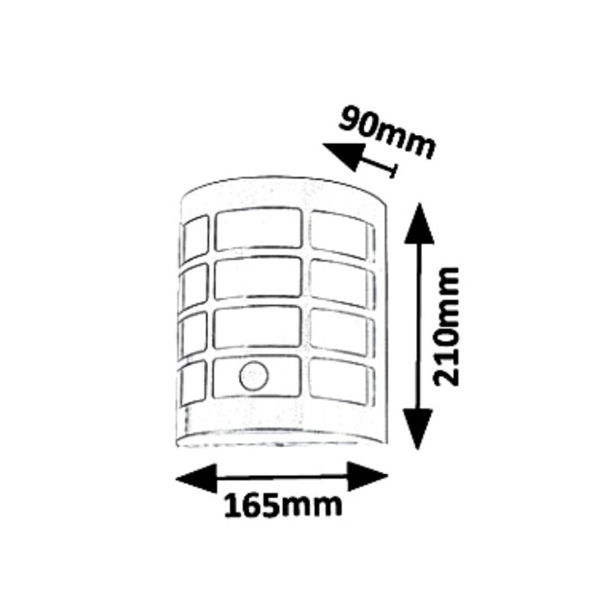 Rabalux 8800 - Außen-Wandleuchte mit Sensor SEVILLA 1xE27/11W/230V IP44