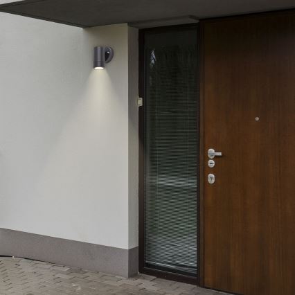 Außen Wandbeleuchtung 1xGU10/10W/230V IP44 schwarz