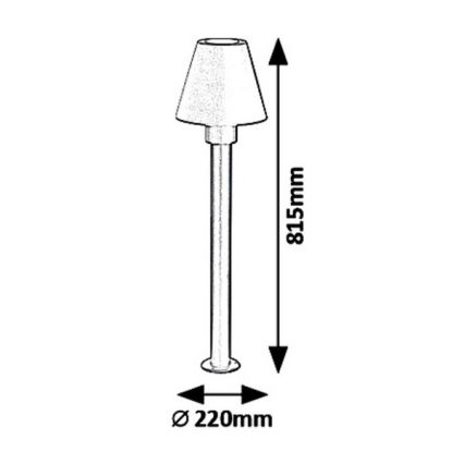 Rabalux 8845 - Aussenlampe FAVARA 1xE27/14W/230V IP44